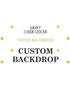 MEHOFOND Birthday Party Customized Backdrop Vinyl Material 6x4ft(Please Provide Custom Information After Your Payment)